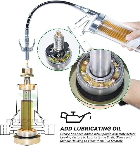 Miniatura 5 de Paquete de 2 conjuntos de husillo 187292 con polea 532195945 532196106 polea tensora 532177968 polea tensora 584453101 para Husqvarna YTH20K46,