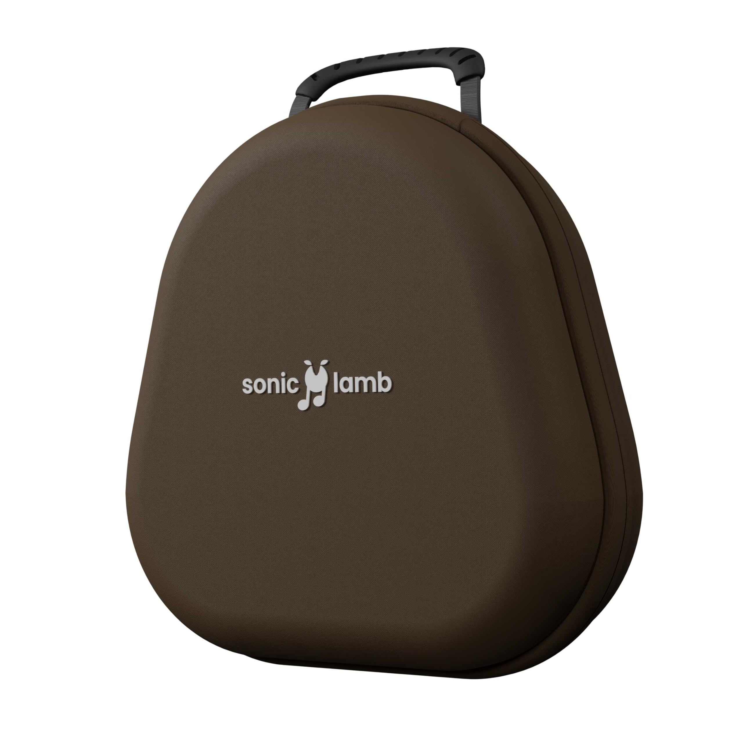 Sonic Lamb Protective Travel Case, Hard Shell Carrying Case, Brown-image-22