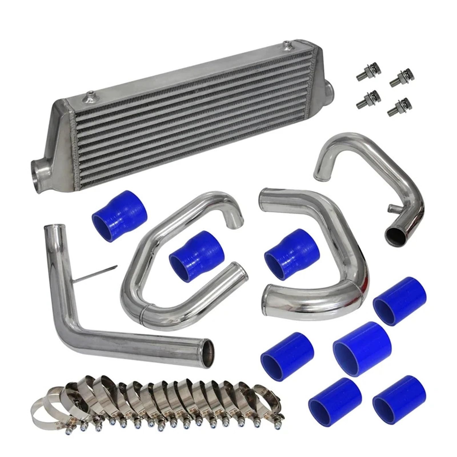 Pasuje Do MK IV 1.8L Turbo 1998-2005 Aluminiowy Polerowany Przedni Intercooler I Zestaw Rur Intercooler do turbiny samochodowy