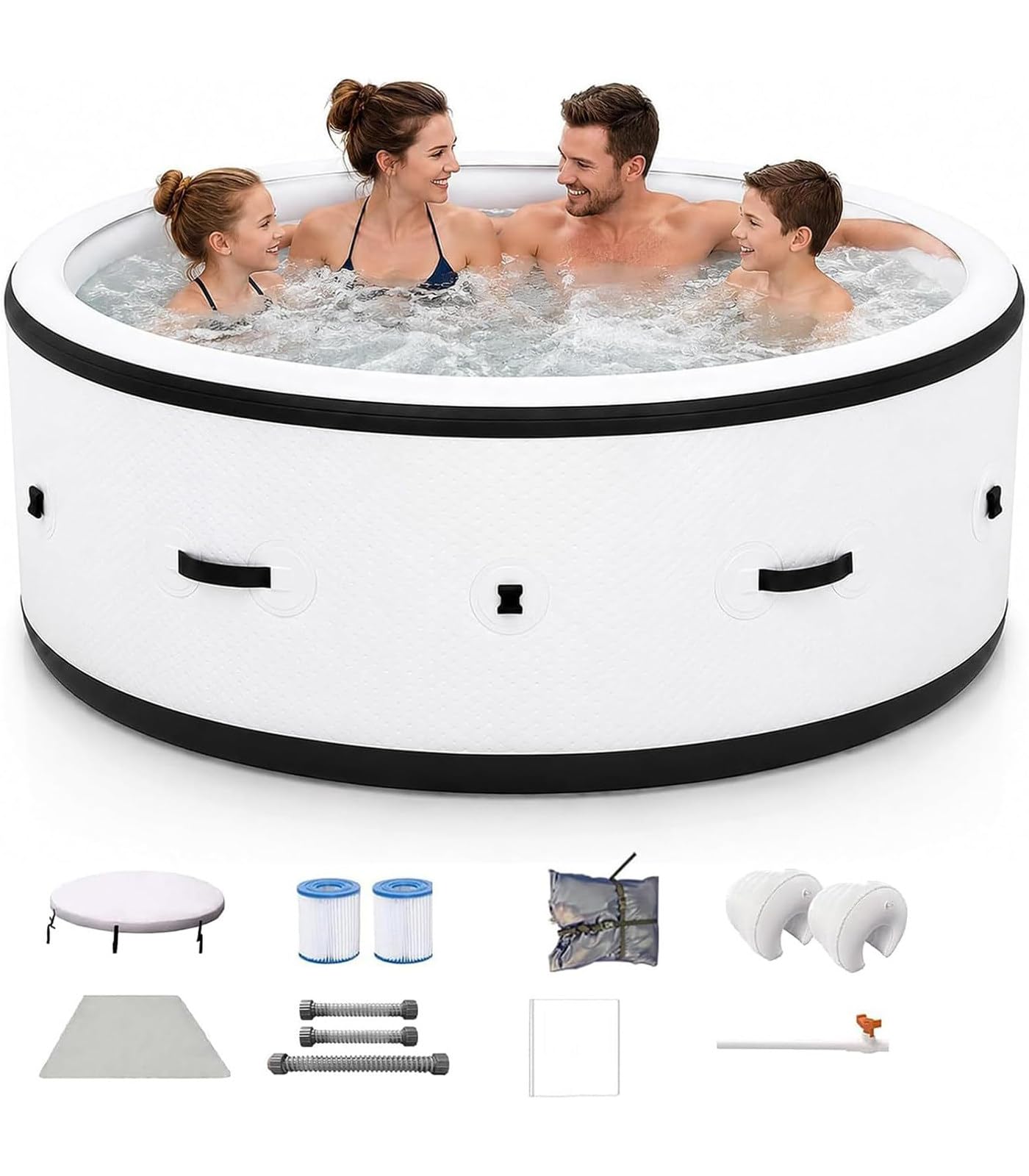 Spa Gonflable Rond pour 4 à 6 Personnes
