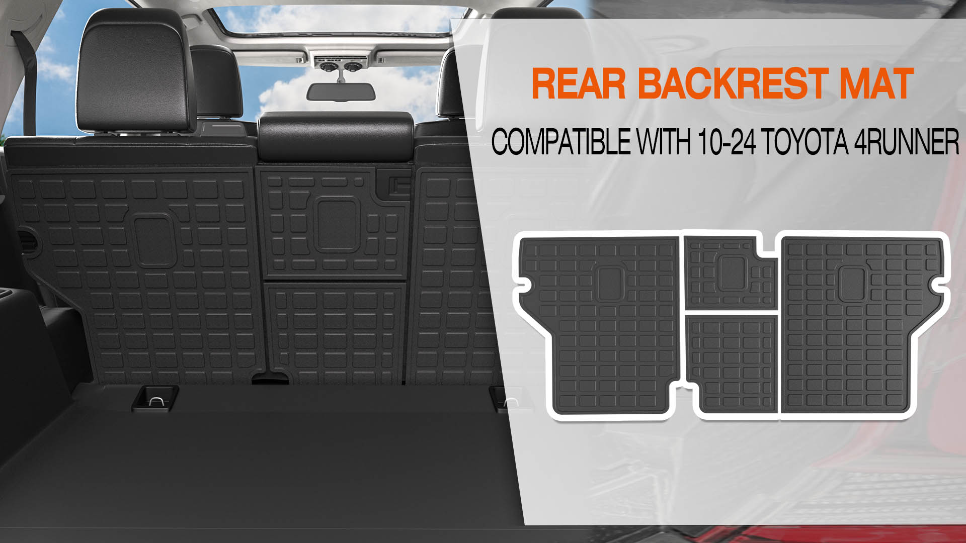 4runner Accessories Seat Back Protector Thinzyou Cargo Mat