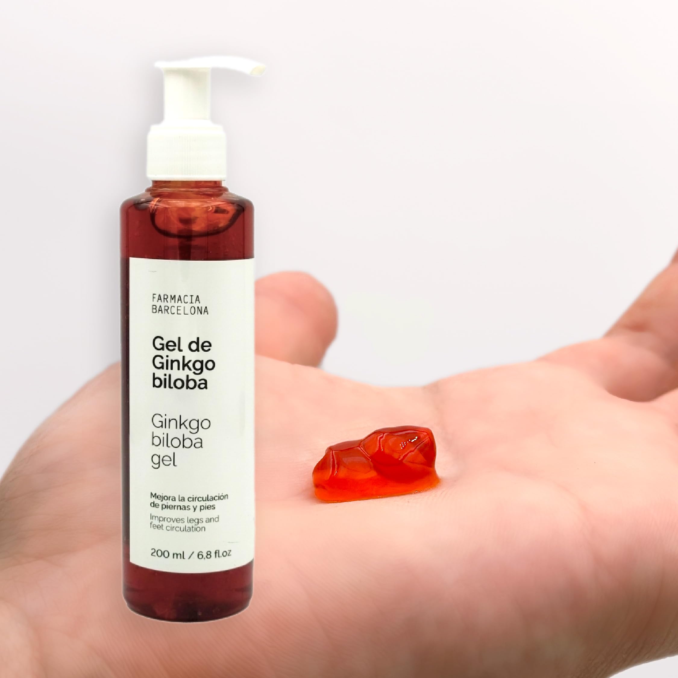 Gel de Ginkgo Biloba - Gel Frio Piernas Cansadas - Favorece la Circulación - Ideal para Varices y Pesadez de Piernas - Piernas Cansadas - Efecto Tonificante - 200 ml