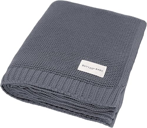 Manta de punto 100% algodón para bebés y niñas, manta cálida y acogedora de algodón suave para bebés, recién nacidos, guardería, niña, manta, cuna,