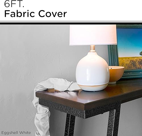 Miniatura 2 de Cordinate - Cubierta de tela para cables, 6 pies (30.48 cm), para ocultar cables, ideal para lámparas de techo y de mesa, gestión de cables, fácil