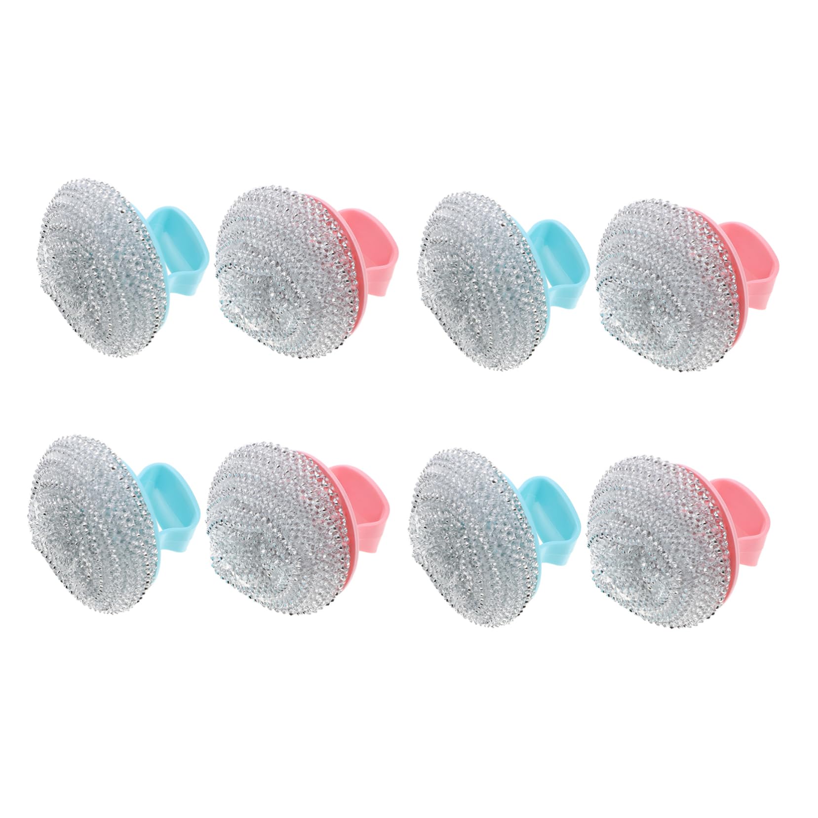 NOLITOY Handle Wire Brush for Kitchen Wire Scrubber Stainless Steel Scouring Pad Scrubber Random