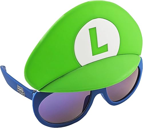 Sun-Staches Gafas de sol para disfraz Lil' Characters Luigi Party Favors UV400