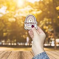 Vista 7 de 300PCS Motivational Stickers for Vision Board Water Bottles Laptops, Inspirational Quote Waterproof Vinyl for Journals Cups, Affirmation Boho