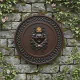 Lion Crest Wooden Plaque Rustic Shield