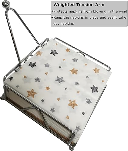 Miniatura 4 de KATTATO Servilletero para mesa, moderno, de metal, planos, dispensadores de servilletas de papel cuadrado para mesa de cocina, comedor, granja