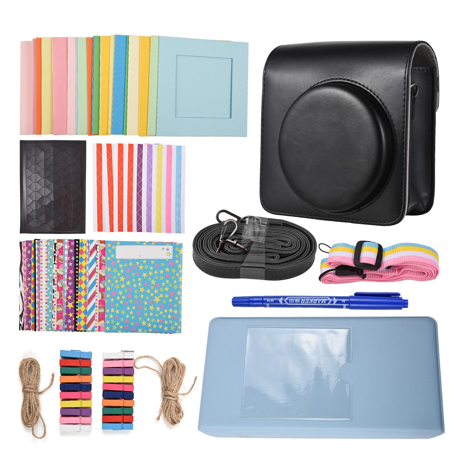 Kit de accesorios para cámara instantánea Square para guardar recuerdos en viajes y fiestas