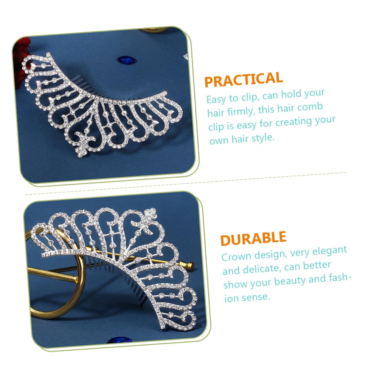 FRCOLOR 4stücke Braut Haarschmuck Krone Wasserdiamant Haarkamm Für Hochzeiten Eleganter Haarclip Perfekten Frisur Leicht Und Für Besondere Anlässe