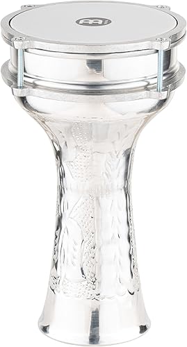 Miniatura 7 de Meinl Percussion Darbuka - Tambor de copa egipcia, martillado a mano, fabricado en Turquía, cabeza sintética, garantía de 2 años (HE-111)