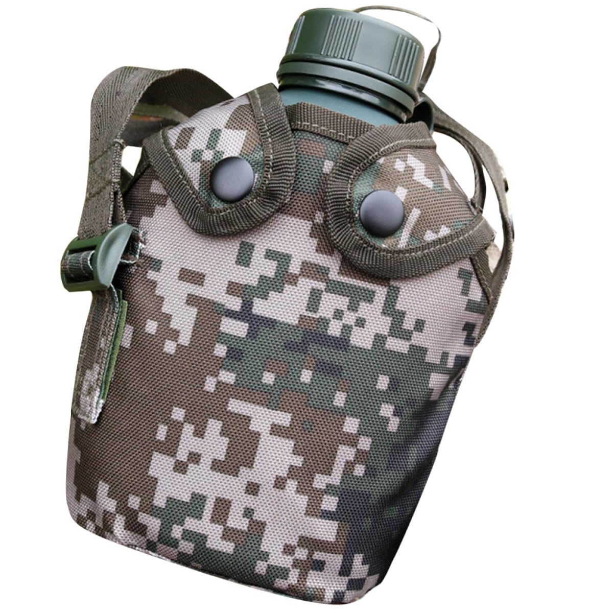 Bouteille d'eau militaire 1l aluminium gourde étanche camping randonnée - 8
