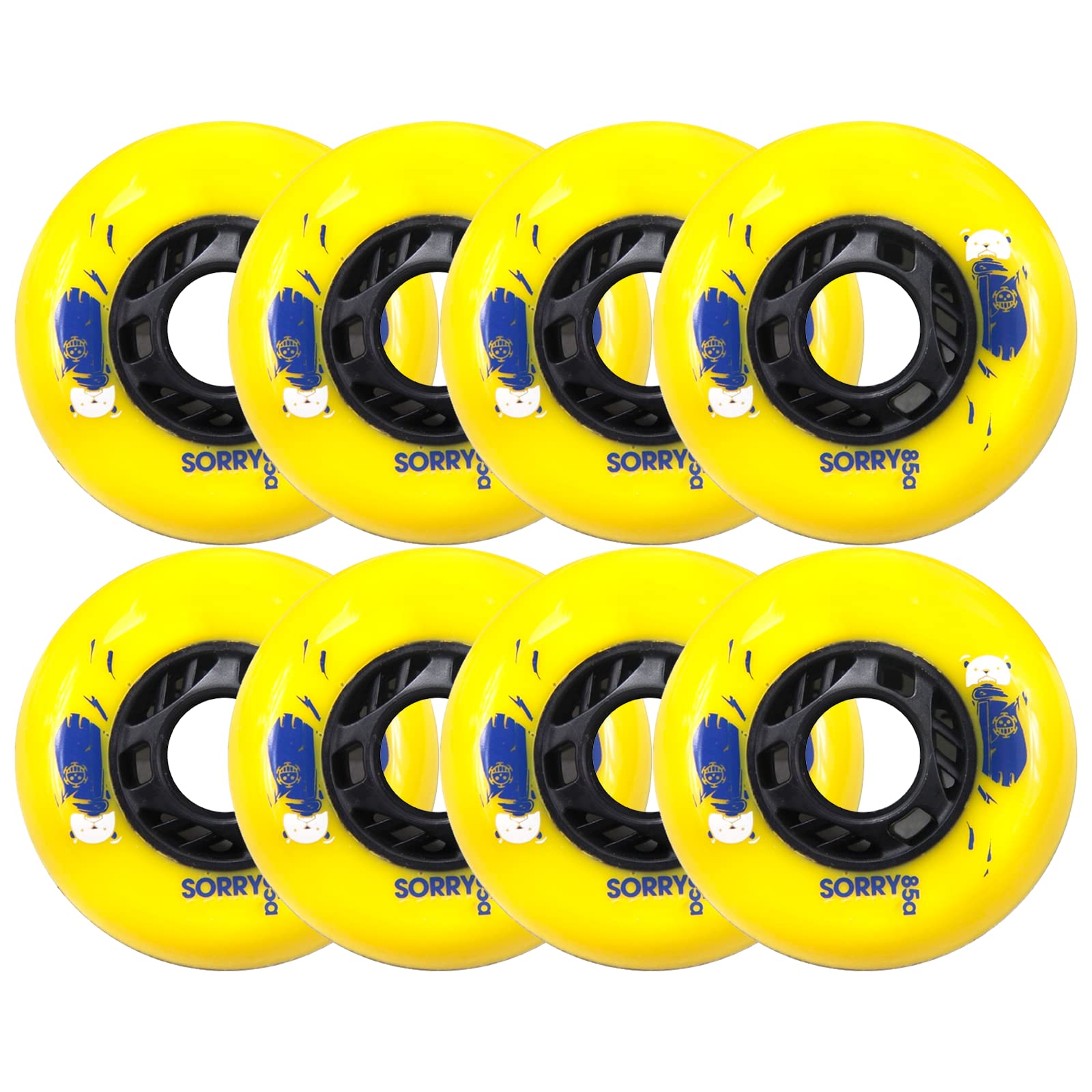 Genérico Ruedas de Repuesto para Patines en Línea Exterior Interior 72 mm/76 mm para Ruedas de Entrenamiento, Ruedas de Freno, Etc.