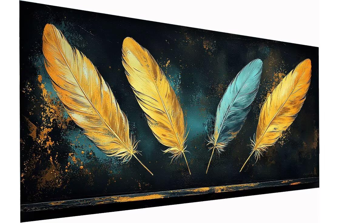 Malowanie piór z numerami dla dorosłych, 90 x 200 cm zestawy do malowania według numerów kolorów dla dorosłych początkujących i dzieci, z pędzlami i farbami akrylowymi, malowanie według numerów