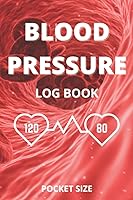 Vista 1 de Blood Pressure Log Book Pocket Size Amazing Daily Small Blood Pressure Recording Journal Portable And Compact