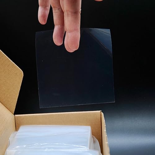 Hojas FEP antiadherentes ultra transparentes a prueba de terpenos de 4 x 4 pulgadas, paquete de 1000 unidades, sin silicona. CannaAroma