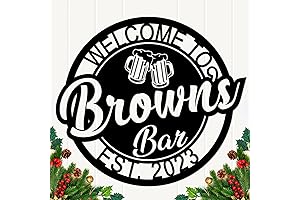 Personalized Basement Bar Decor Party Signs Wall Decor