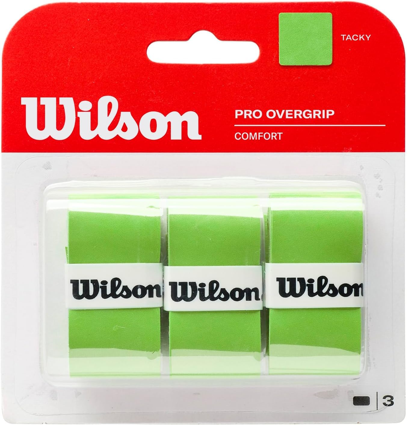 WILSON Sporting Goods Pro Overgrip Tennis Grip - Blade, Green, 3pack (WRZ470810) One Size (Pack of 18)