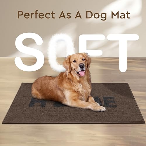 Miniatura 4 de Tapete para puerta interior, tapete antideslizante para puerta delantera, tapete absorbente y resistente a la suciedad, tapetes interiores lavables