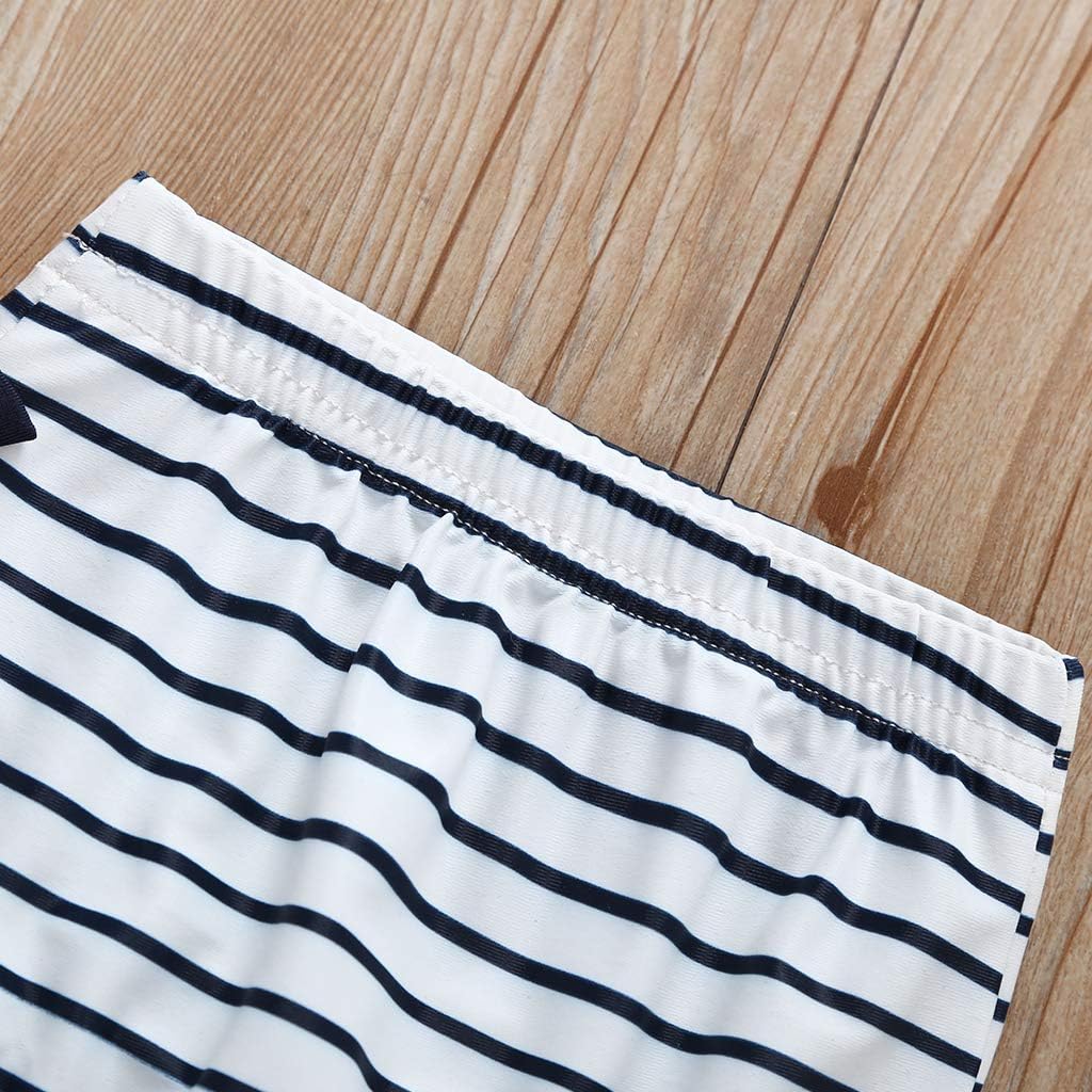 Toddler Baby Girl Bikini Striped Toddler Swimsuit Bathing Suit Ruffles Swimwear Tankini 2 Piece Set: Clothing, Shoes & Jewelry