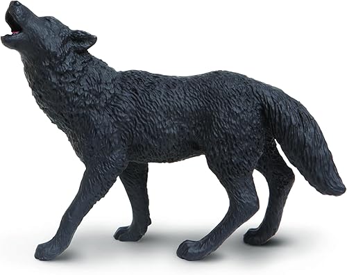 Safari Ltd Wild Safari - Lobo negro de la vida silvestre de América del Norte