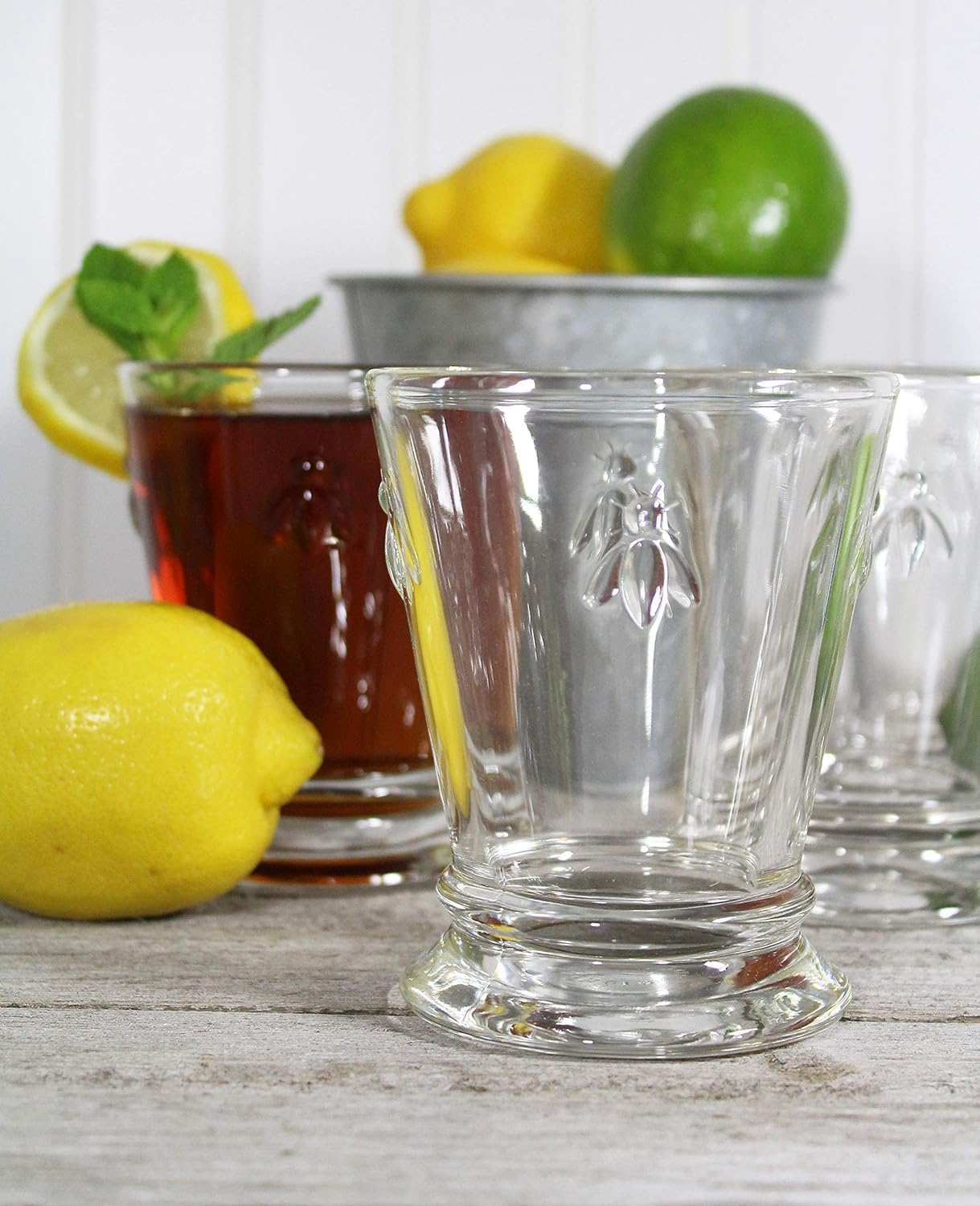 La Rochere Napoleon Bee Tumbler Set of 6 – La Rochere Bee Glassware Sets – Fancy Glassware Drinking Glasses (9 oz)