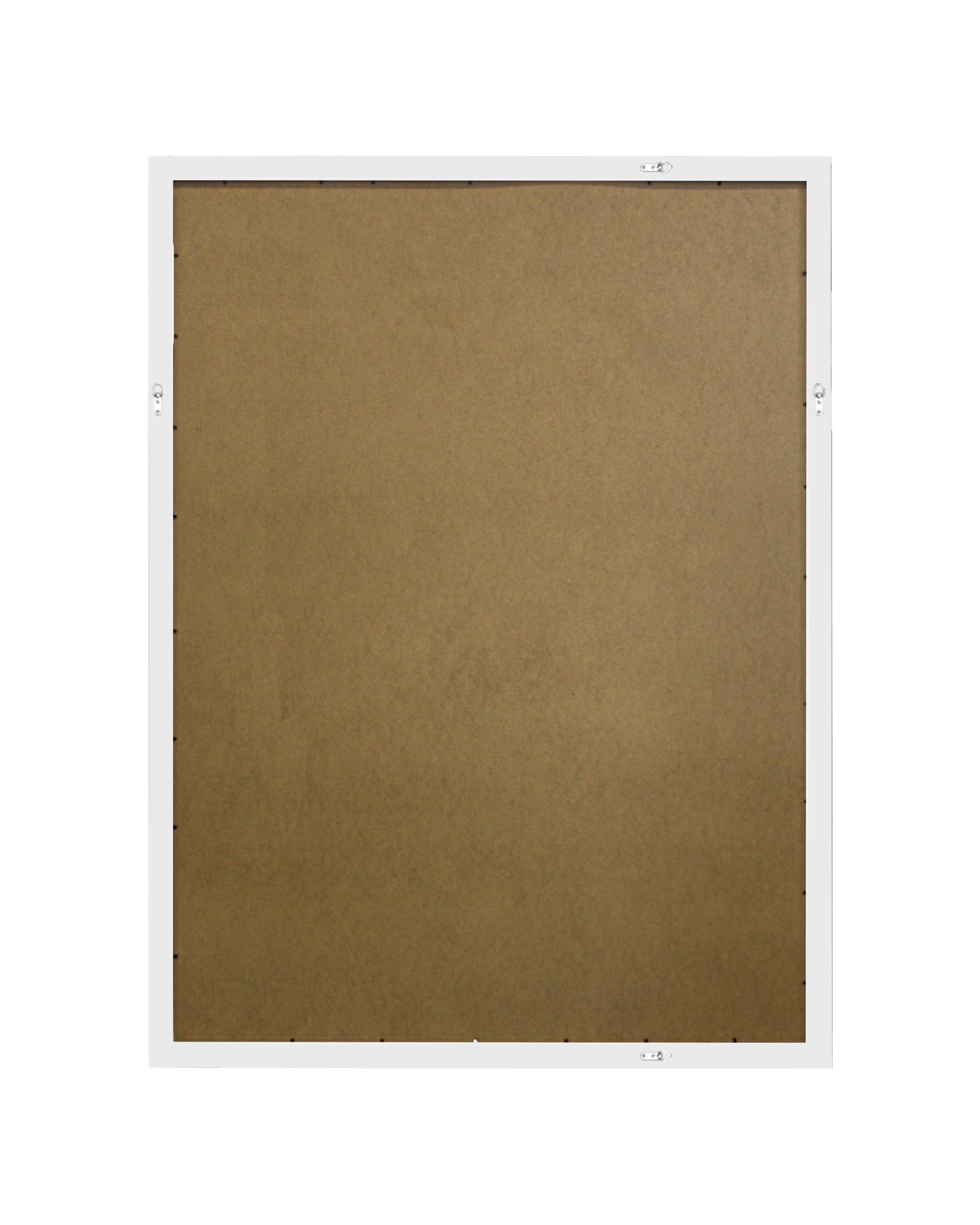 Close Up Cornice per poster | decorazione in legno bianco – bianco | in MDF, con parete posteriore e vetro PVC infrangibile | larghezza profilo 40 mm | per poster, stampe artistiche, collage e molto