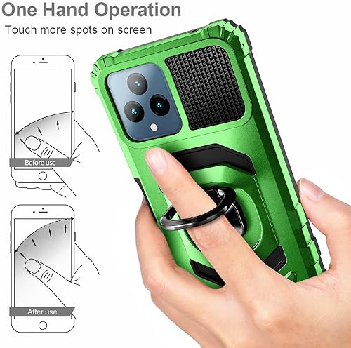 Miniatura 7 de NZND Funda para T-Mobile REVVL 6 5G  REVVL 6X 5G con protector de pantalla de vidrio templado, protección de cuerpo completo grado militar, soporte