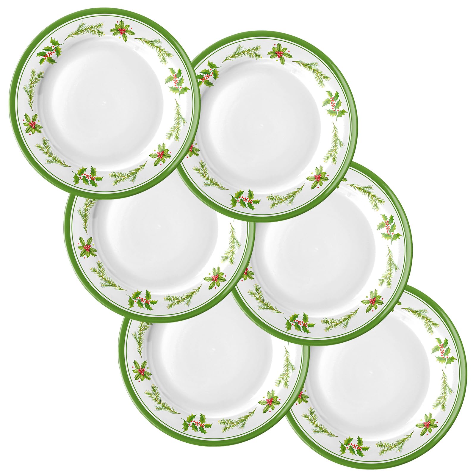 Assiettes Noël sapin de 25,4 cm pour recréer la magie des Noëls d'enfance en famille