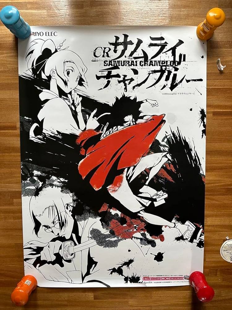 激レア サムライチャンプルー パチンコ販促用 特大ポスター サムライチャンプルー特大ポスター2枚セット非売品