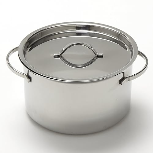 American Metalcraft MPL24 - Mini olla de acero inoxidable con tapa, 24 onzas
