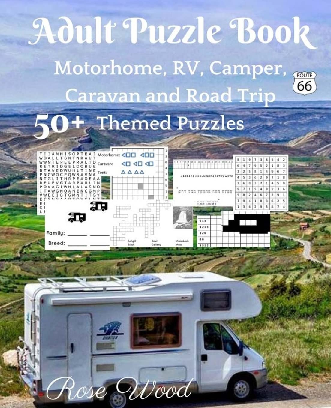 Adult Puzzle Book: 50+ Motorhome, RV, Camper, Caravan and Road Trip Themed Puzzles: 1 (Motorhome, RV, Camper, Caravan and Road Trip Puzzles)