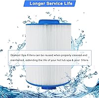 Vista 5 de Cartucho de filtro de spa para bañera de hidromasaje PAS50SV-F2M, compatible con Unicel 6CH-502, Filbur FC-0311, Master Deluxe M60506, Magnum AR50