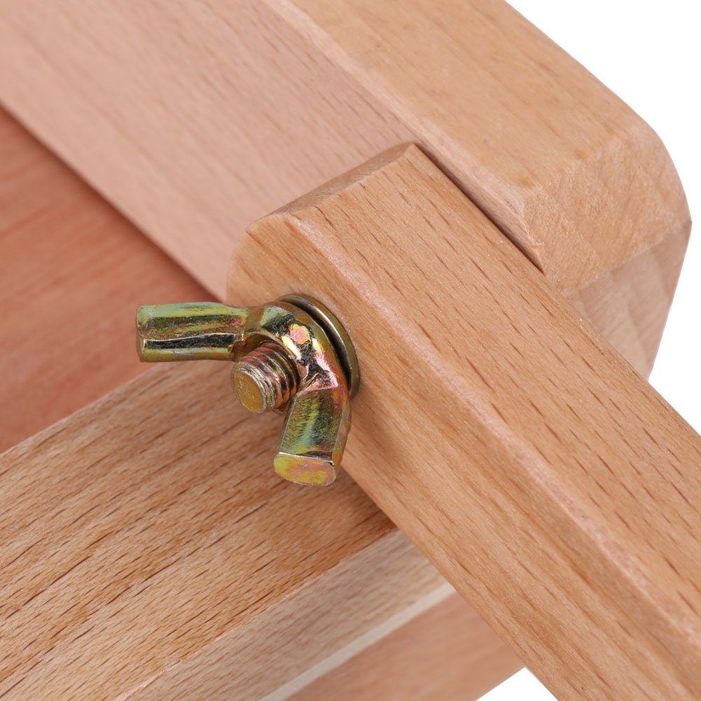 MEEDEN Witte plank houten tekentafel, kunstwerkbureau met in hoogte verstelbaar en gekanteld groot oppervlak tafelblad, tekenbureau en hobbytafel, schetstafel voor schrijven, studeren, lezen