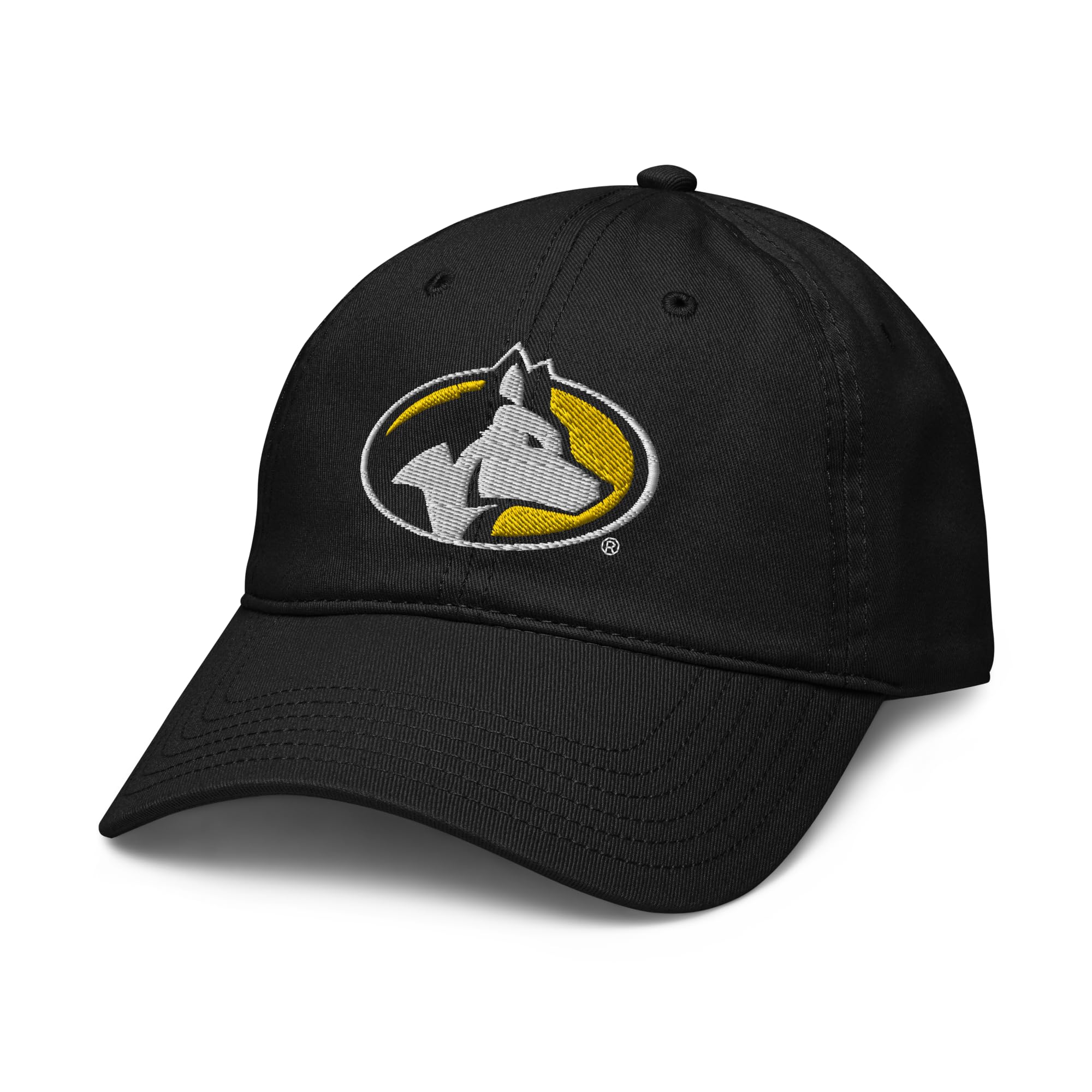 Michigan Tech Huskies Icon Black Officially Licensed Adjustable Baseball Hat