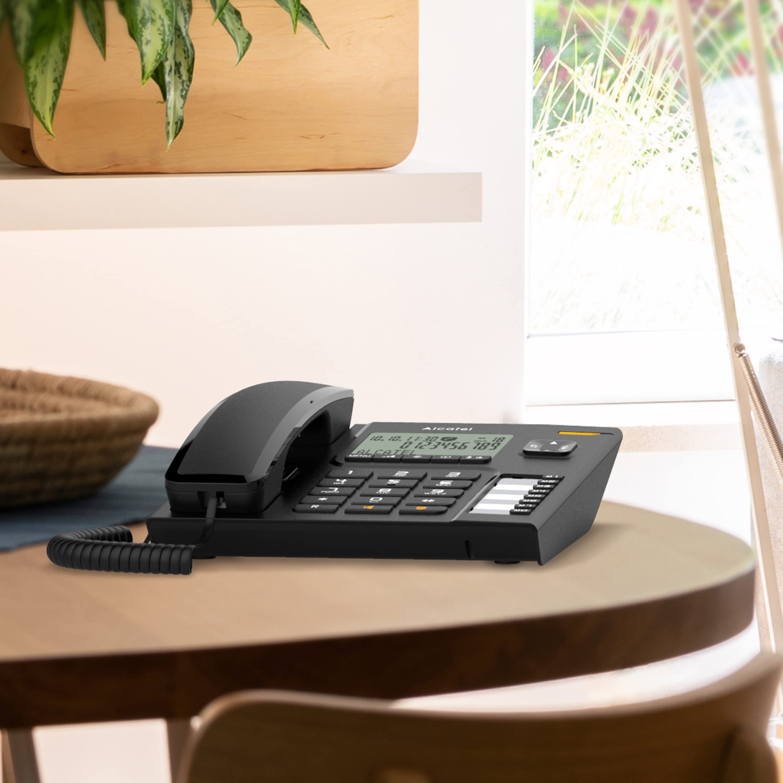 Alcatel T78, schnurgebundenes Festnetztelefon für Heim und Büro, großes Display, 8 Direktwahltasten, Anrufsperre