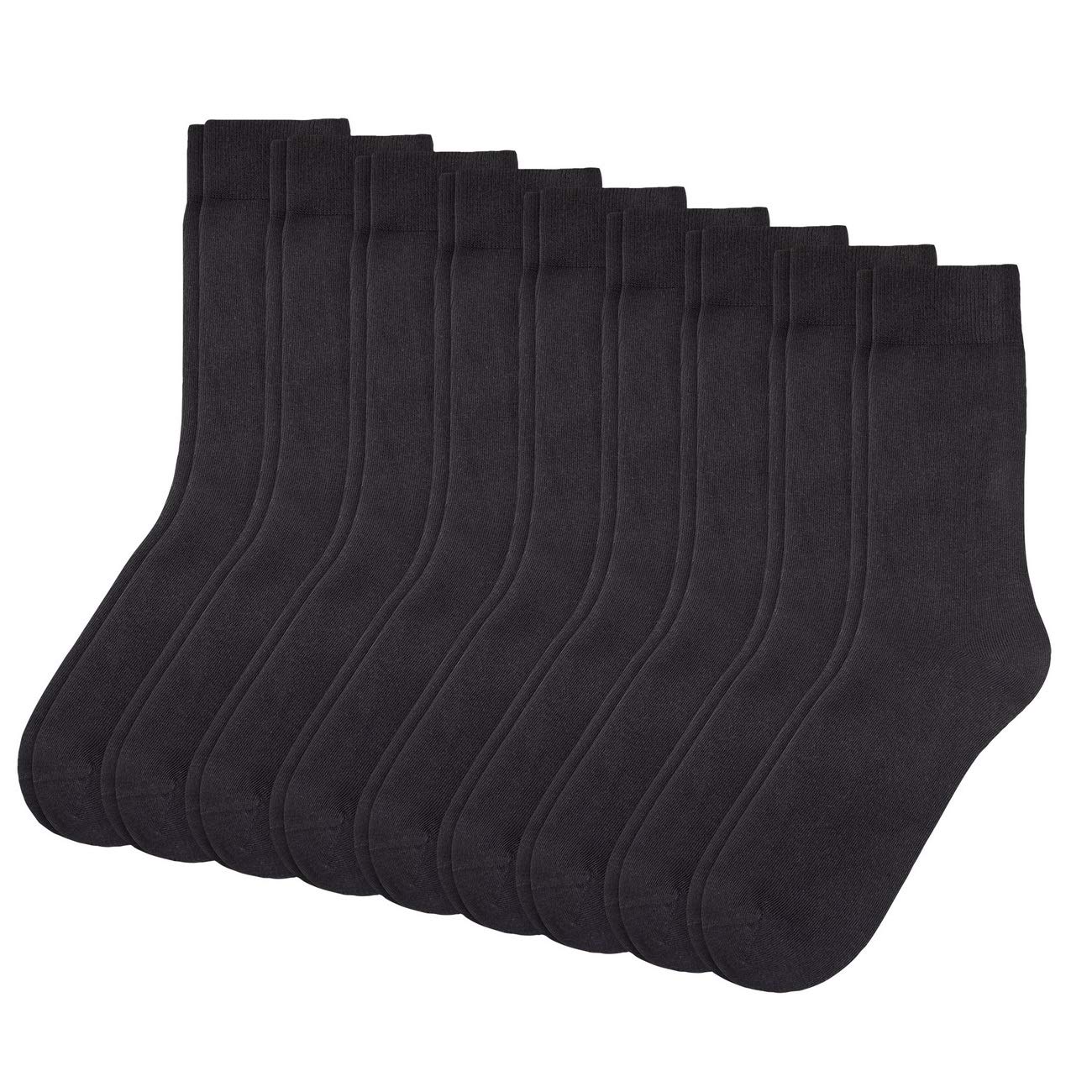 Camano Men's Socks (Pack of 9) - Black - 9/11