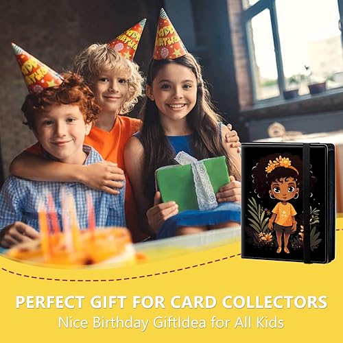 Vista 5 de Carpeta de 4 bolsillos para tarjetas de 40 páginas con capacidad para 320 tarjetas, carpeta de álbum de coleccionista de libros de tarjetas