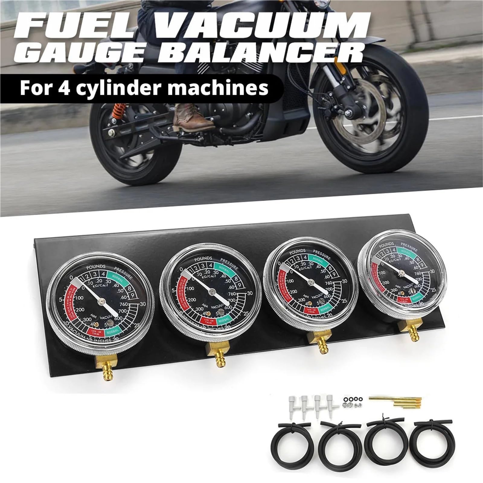 Juego De 1 Calibrador Sincronización Carburador Vacío Para Honda, 4 Calibradores Equilibrador Motocicleta moto