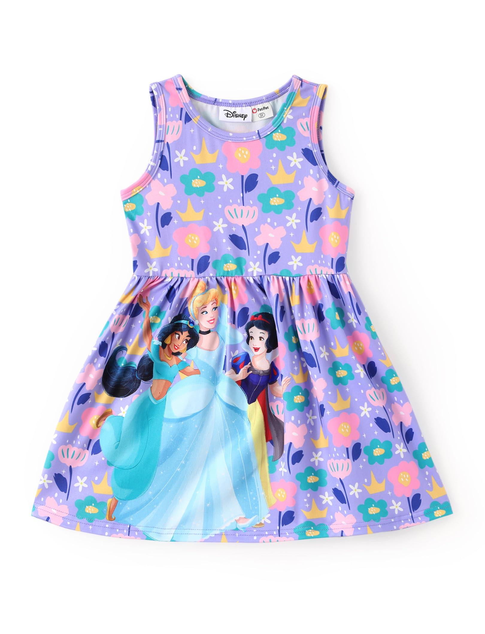 Disney Minnie Mouse Princess Frozen Elsa Stitch Girls Dress Sleeveless & Short Sleeve Casual Summer Clothes Baby to Toddler