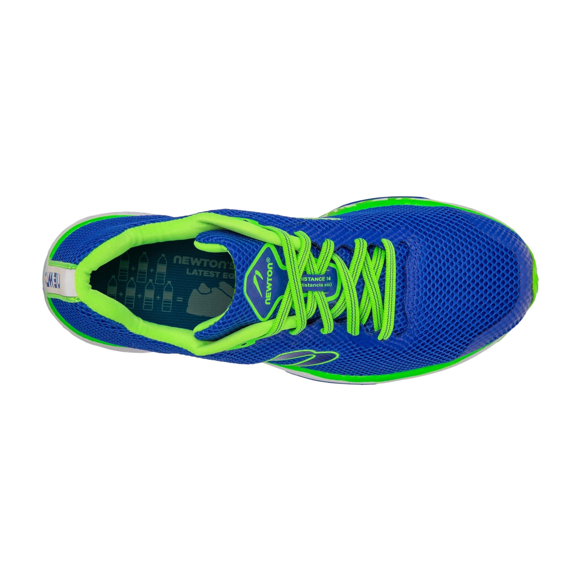 NEWTON Distance S Stability - Scarpe da corsa da uomo, leggere, ad alte prestazioni, Cobalto/Verde, 47 EU