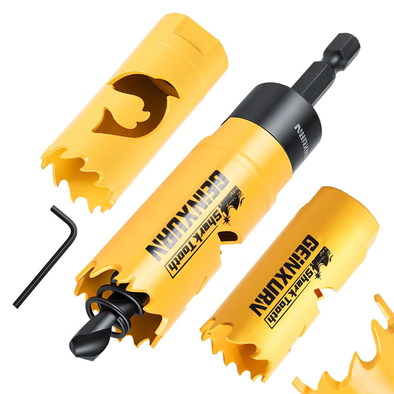 Geinxurn 2-1/2 in(64mm) Hole Saw Set, HSS Bi-Metal Hole Cutt -20