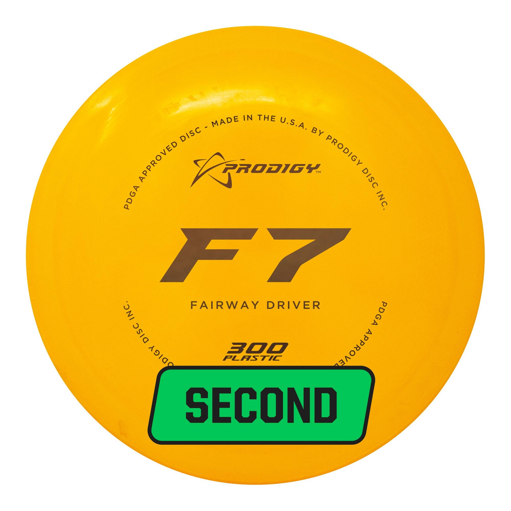 Prodigy Disc Factory Second 300 F7 | Understable Disc Golf Fairway Driver | Lightweight Fairway Driver for All Skill Levels | Great Beginner Disc or Roller Disc | Colors May Vary | (170g+)