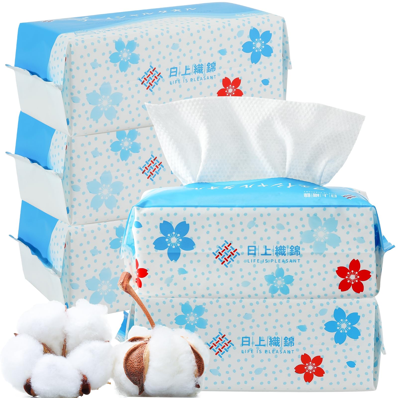 Amazon.co.jp: 日上織錦 クレンジングタオル 使い捨てタオル