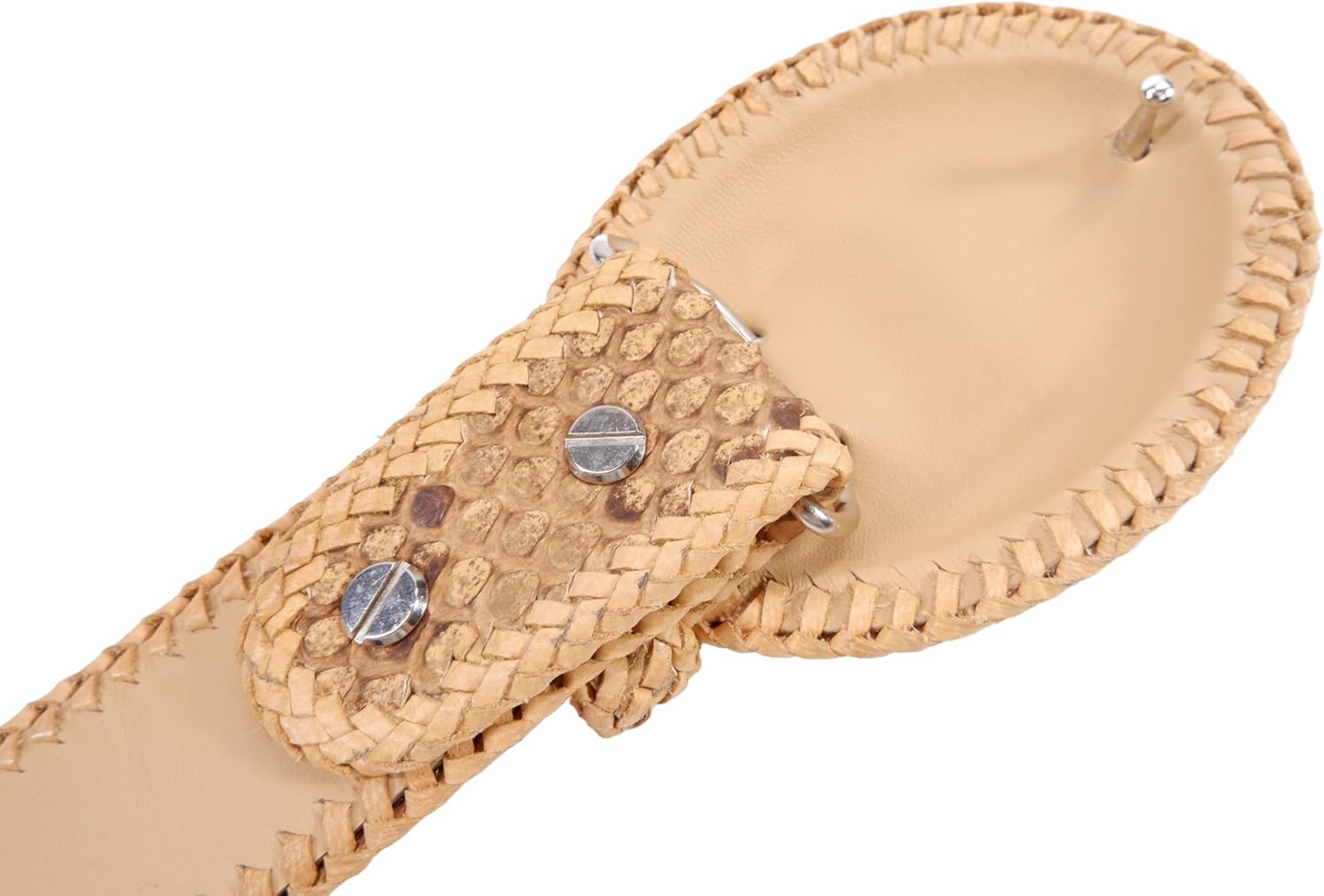 Genuine Python Snake Skin Leather Handmade Cowboy Dress Belt 46" - Image 5