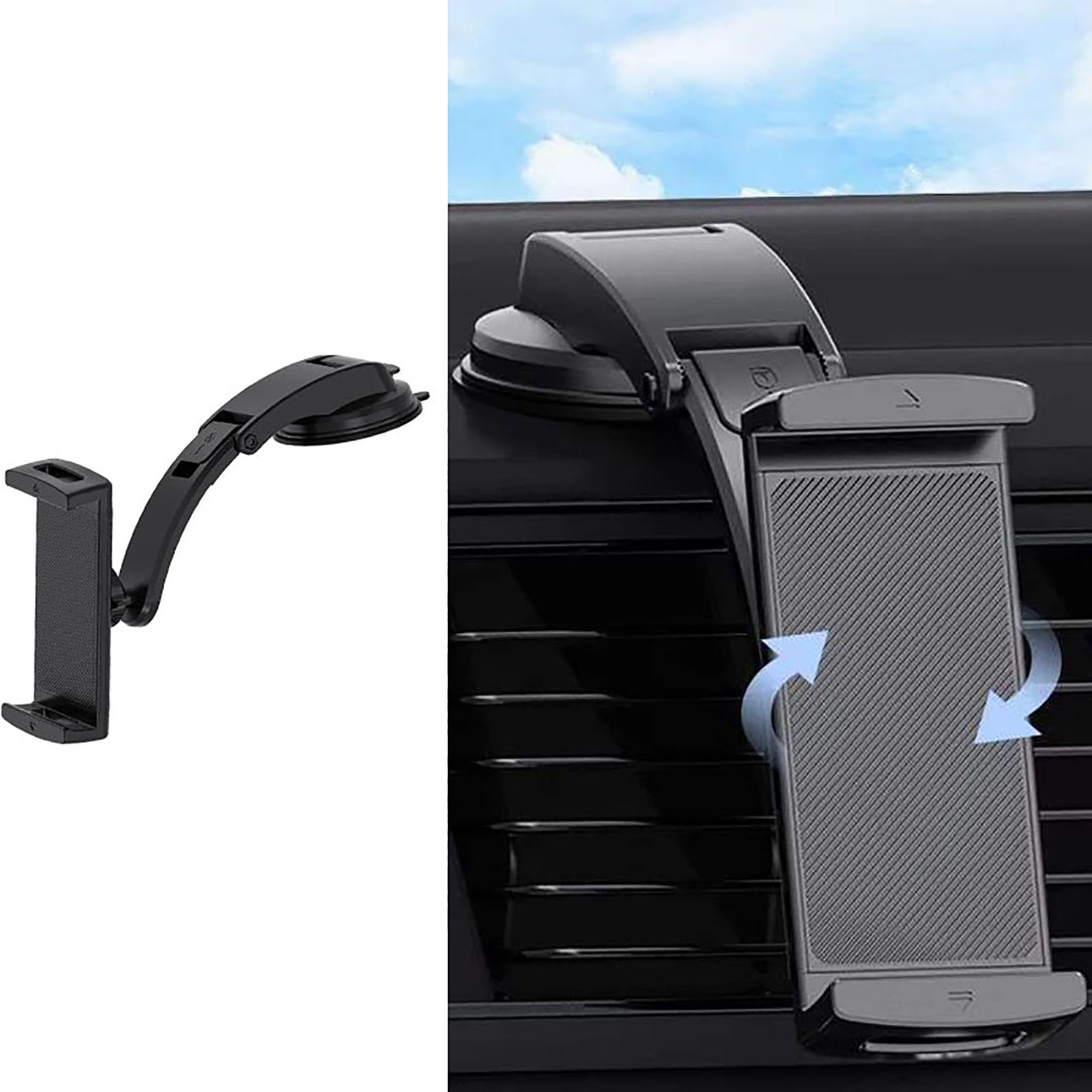 SZMBHSD Compatible with Hyundai Genesis Grandeur Equus, 360 degree car phone holder car dashboard fixed support frame car interior