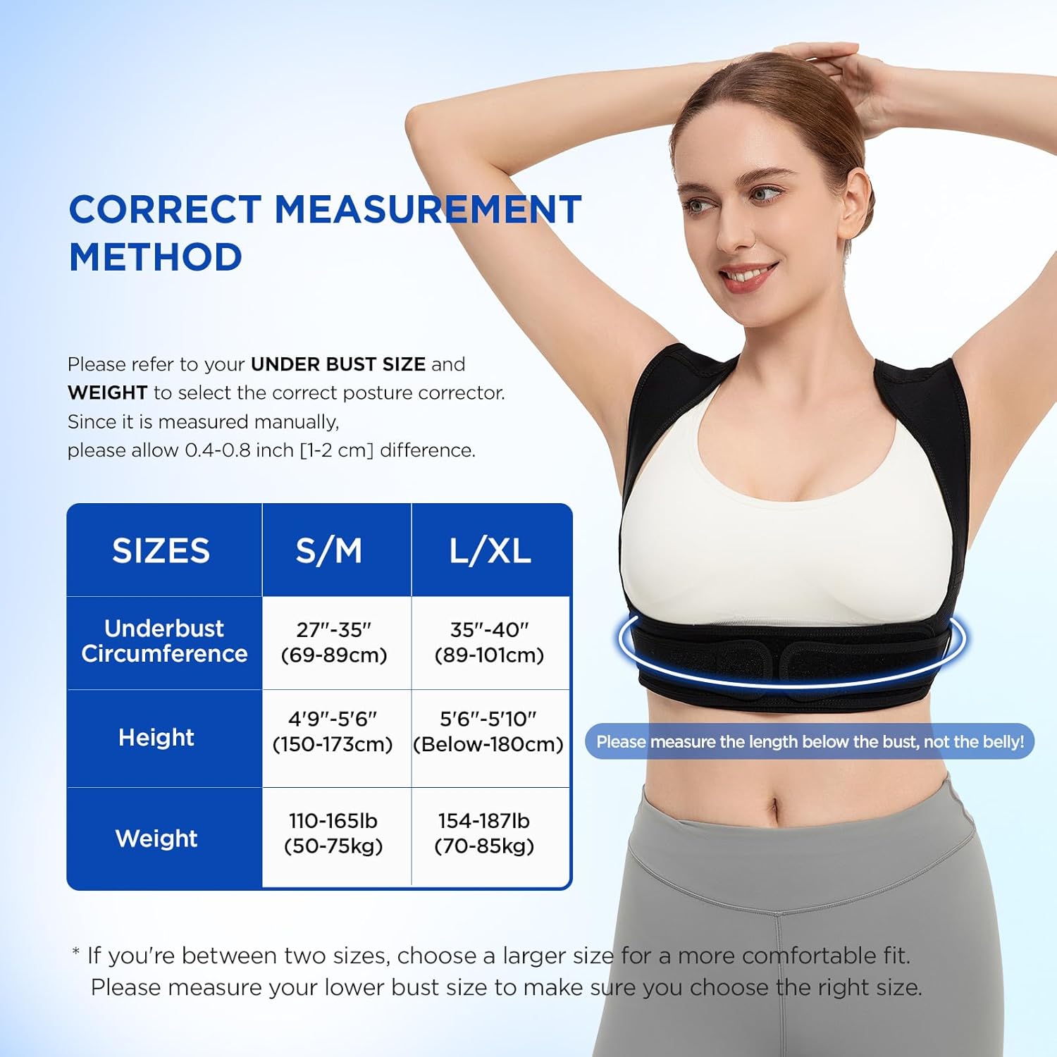 VICORRECT Posture Corrector for Back Support: Adjustable Shoulder Straightener for Women Men - Comfortable Upper Back Brace for Office Home Use - Image 4