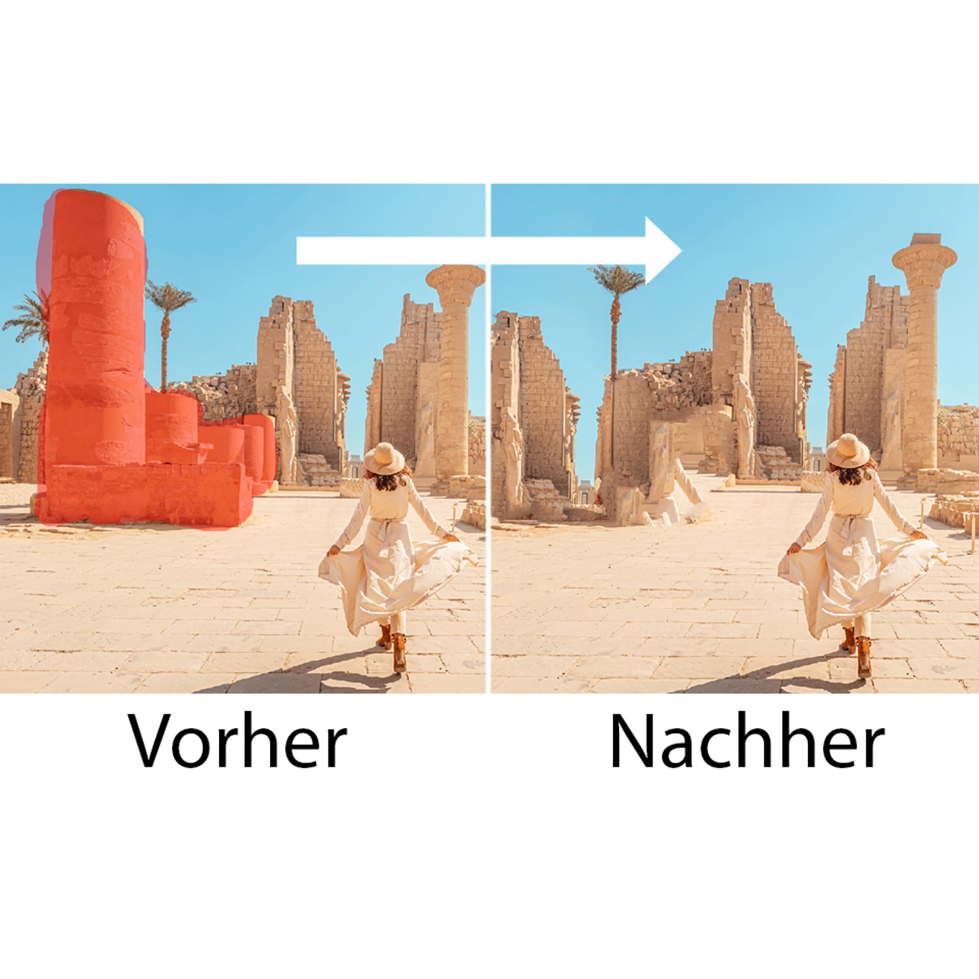 Digitale Schere 2 – Objekte & Personen aus Fotos entfernen, KI-basierte Bildbearbeitung Software für Win 11/10 – Unerwünschte Elemente löschen, Porträt-Retusche & Hintergründe tauschen