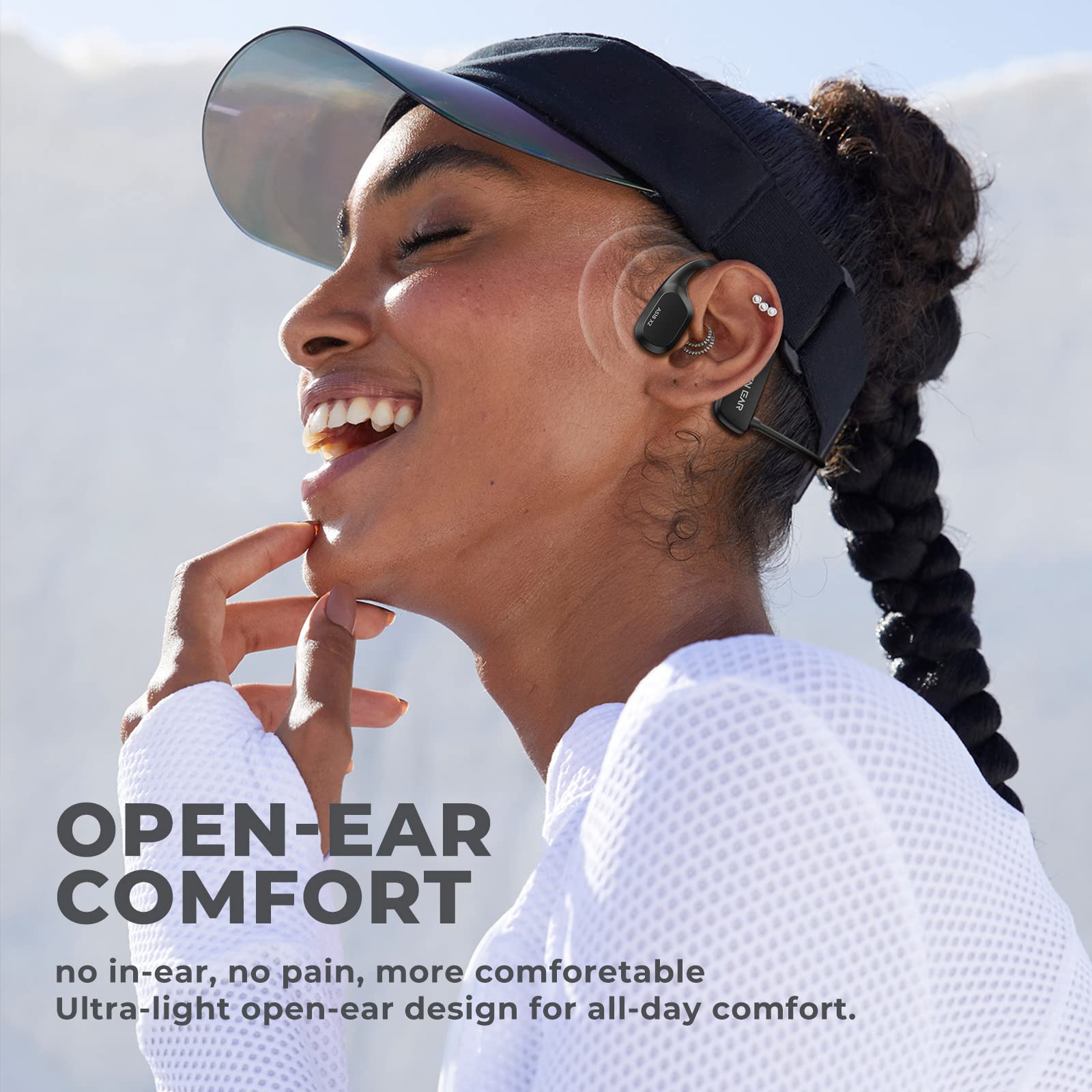 Casque Conduction Osseuse, Écouteur Natation À Bluetooth 5.2, mémoire 16 Go intégrée, Lecteur MP3 Étanche IP68,Casque Sport pour la Natation, Parfait pour Course, Natation